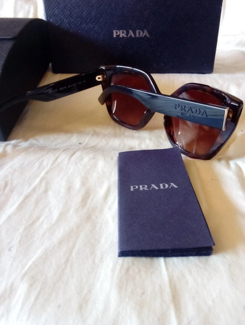 Prada PR 24XS 2AU6S1 Havana Brown Gradient Sunglasses 52mm